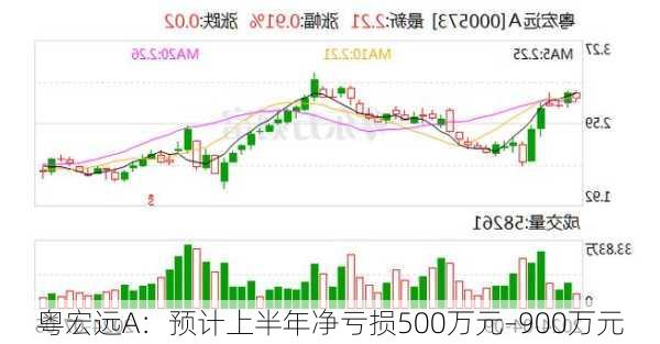 粤宏远A：预计上半年净亏损500万元–900万元