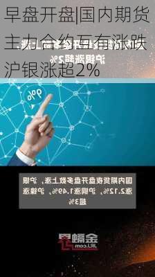 早盘开盘|国内期货主力合约互有涨跌 沪银涨超2%