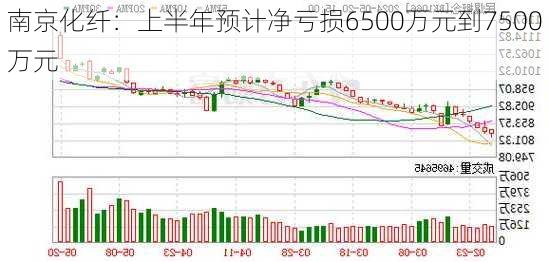 南京化纤：上半年预计净亏损6500万元到7500万元