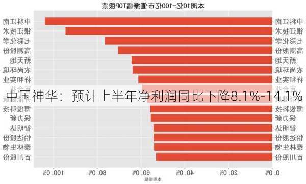 中国神华：预计上半年净利润同比下降8.1%-14.1%