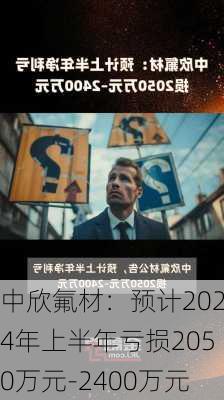 中欣氟材：预计2024年上半年亏损2050万元-2400万元