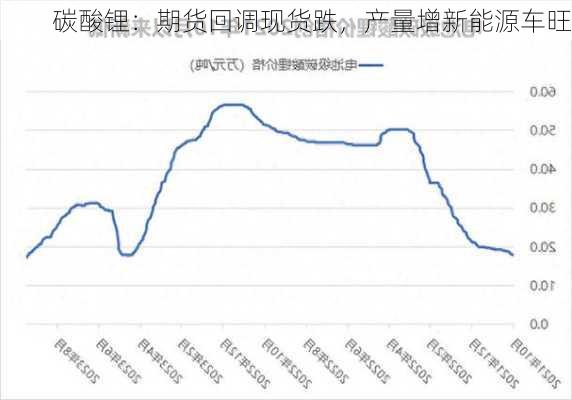 碳酸锂：期货回调现货跌，产量增新能源车旺