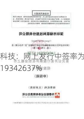 绿联科技：网上发行中签率为0.0319342637%