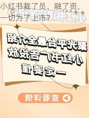 小红书裁了员、融了资，一切为了上市？