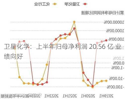 卫星化学：上半年归母净利润 20.56 亿 业绩向好