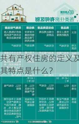 共有产权住房的定义及其特点是什么？