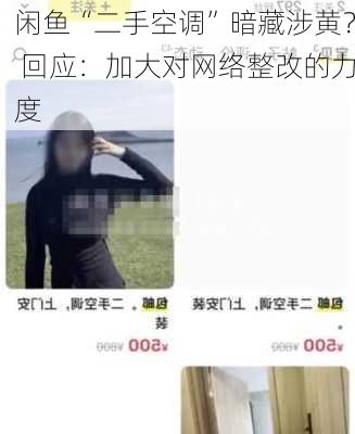 闲鱼“二手空调”暗藏涉黄？ 回应：加大对网络整改的力度