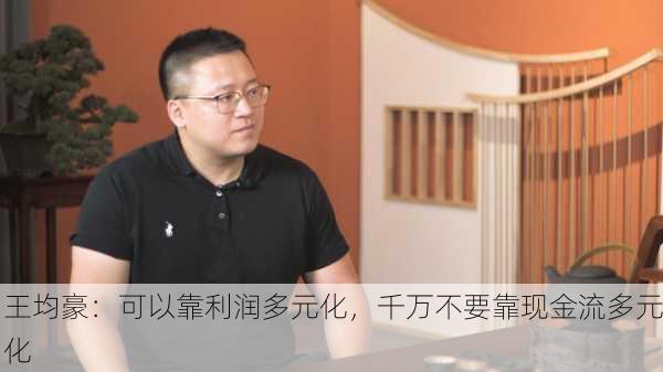 王均豪：可以靠利润多元化，千万不要靠现金流多元化