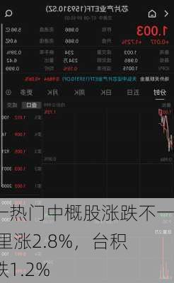 周一热门中概股涨跌不一 阿里涨2.8%，台积电跌1.2%