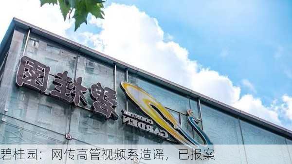 碧桂园：网传高管视频系造谣，已报案