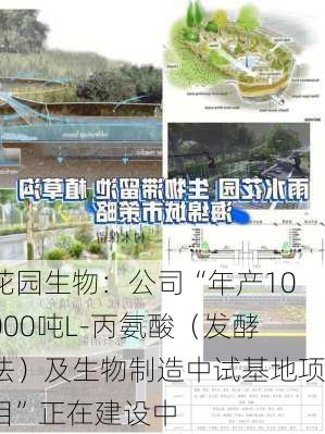 花园生物：公司“年产10000吨L-丙氨酸（发酵法）及生物制造中试基地项目”正在建设中