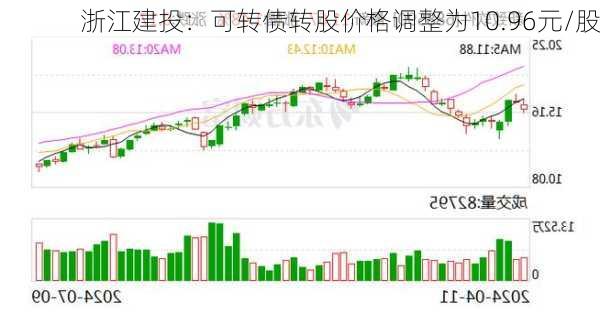 浙江建投：可转债转股价格调整为10.96元/股