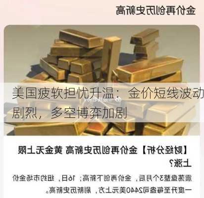 美国疲软担忧升温：金价短线波动剧烈，多空博弈加剧