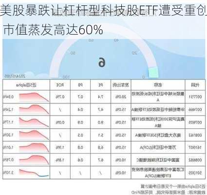 美股暴跌让杠杆型科技股ETF遭受重创 市值蒸发高达60%