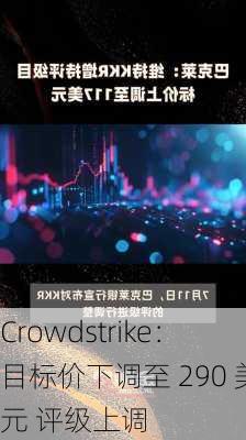 Crowdstrike：目标价下调至 290 美元 评级上调