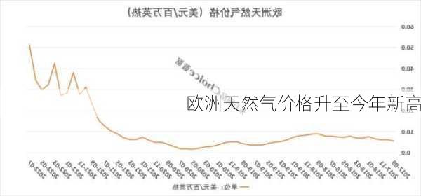 欧洲天然气价格升至今年新高