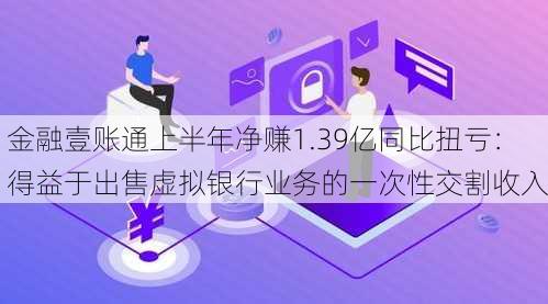 金融壹账通上半年净赚1.39亿同比扭亏：得益于出售虚拟银行业务的一次性交割收入