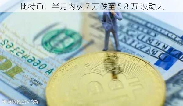 比特币：半月内从 7 万跌至 5.8 万 波动大