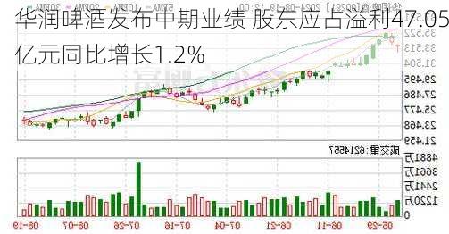 华润啤酒发布中期业绩 股东应占溢利47.05亿元同比增长1.2%