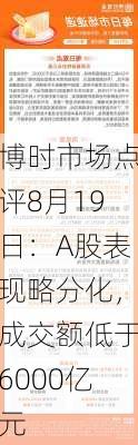 博时市场点评8月19日：A股表现略分化，成交额低于6000亿元