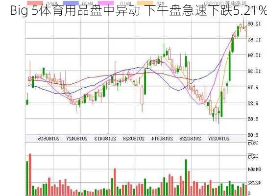 Big 5体育用品盘中异动 下午盘急速下跌5.21%