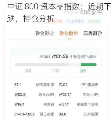 中证 800 资本品指数：近期下跌，持仓分析