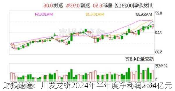 财报速递：川发龙蟒2024年半年度净利润2.94亿元