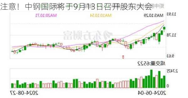 注意！中钢国际将于9月13日召开股东大会