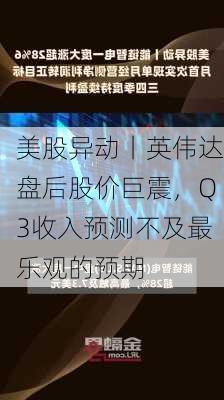 美股异动丨英伟达盘后股价巨震，Q3收入预测不及最乐观的预期