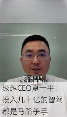 极越CEO夏一平：投入几十亿的智驾 都是马路杀手