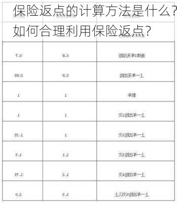 保险返点的计算方法是什么？如何合理利用保险返点？