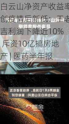 白云山净资产收益率创疫情后新低：王老吉利润下降近10% 斥资10亿搞房地产 | 医药半年报