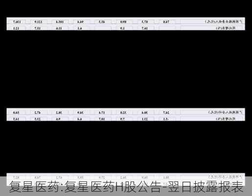 复星医药:复星医药H股公告-翌日披露报表