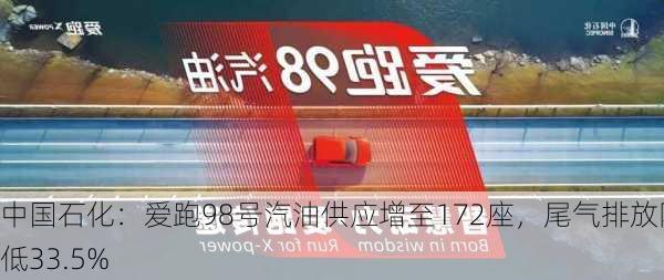 中国石化：爱跑98号汽油供应增至172座，尾气排放降低33.5%