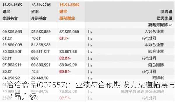 洽洽食品(002557)：业绩符合预期 发力渠道拓展与产品升级