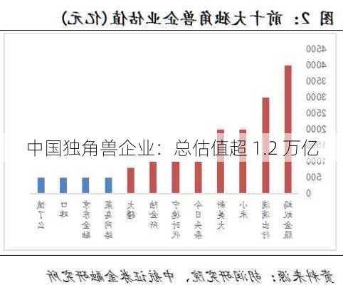 中国独角兽企业：总估值超 1.2 万亿