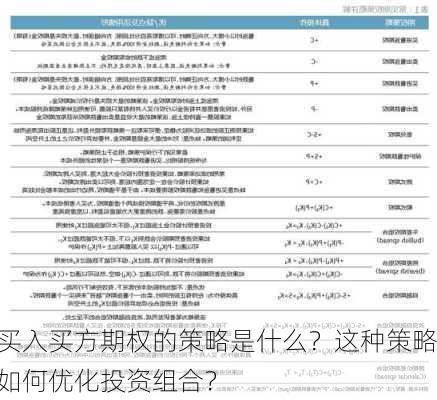 买入买方期权的策略是什么？这种策略如何优化投资组合？