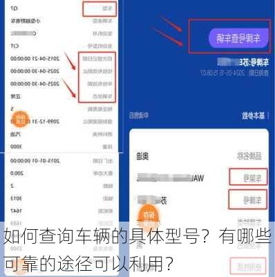 如何查询车辆的具体型号？有哪些可靠的途径可以利用？