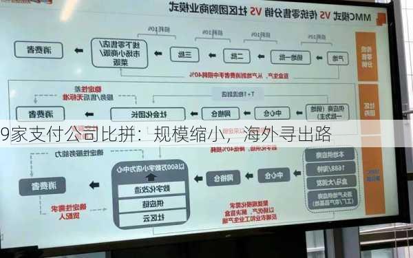 9家支付公司比拼：规模缩小，海外寻出路