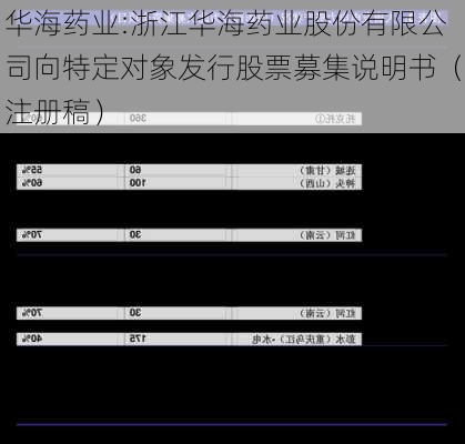 华海药业:浙江华海药业股份有限公司向特定对象发行股票募集说明书（注册稿）