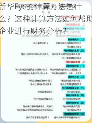 新华Fyc的计算方法是什么？这种计算方法如何帮助企业进行财务分析？