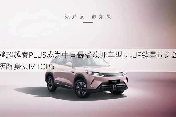 海鸥超越秦PLUS成为中国最受欢迎车型 元UP销量逼近2万辆跻身SUV TOP5