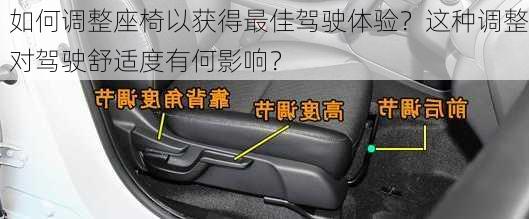 如何调整座椅以获得最佳驾驶体验？这种调整对驾驶舒适度有何影响？