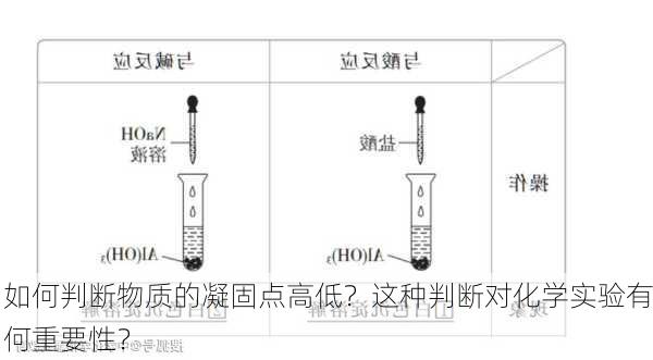 如何判断物质的凝固点高低？这种判断对化学实验有何重要性？