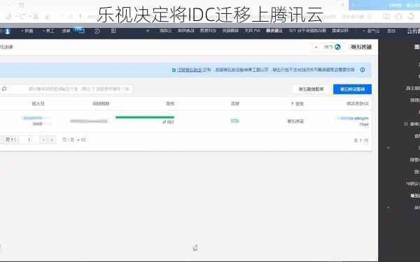 乐视决定将IDC迁移上腾讯云