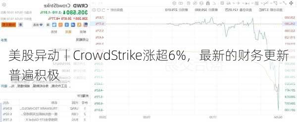 美股异动丨CrowdStrike涨超6%，最新的财务更新普遍积极