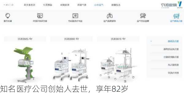 知名医疗公司创始人去世，享年82岁