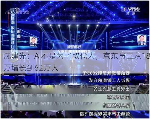 沈建光：AI不是为了取代人，京东员工从18万增长到62万人