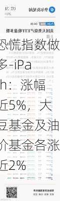 恐慌指数做多-iPath：涨幅近5%，大豆基金及油价基金各涨近2%