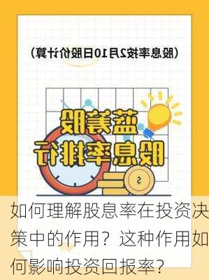 如何理解股息率在投资决策中的作用？这种作用如何影响投资回报率？